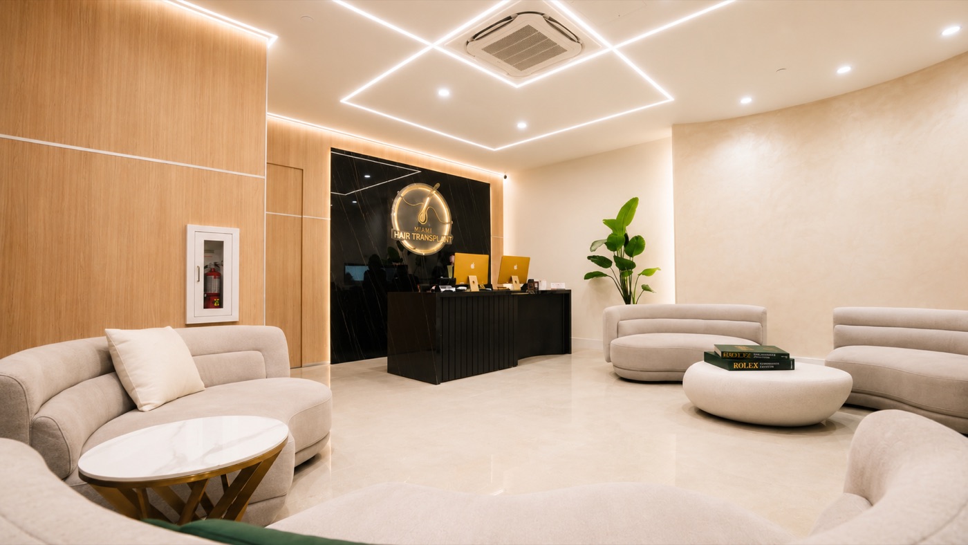 Miami Hair Transplant lounge